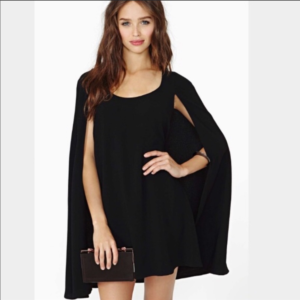 Black mini dress by Nasty Gal